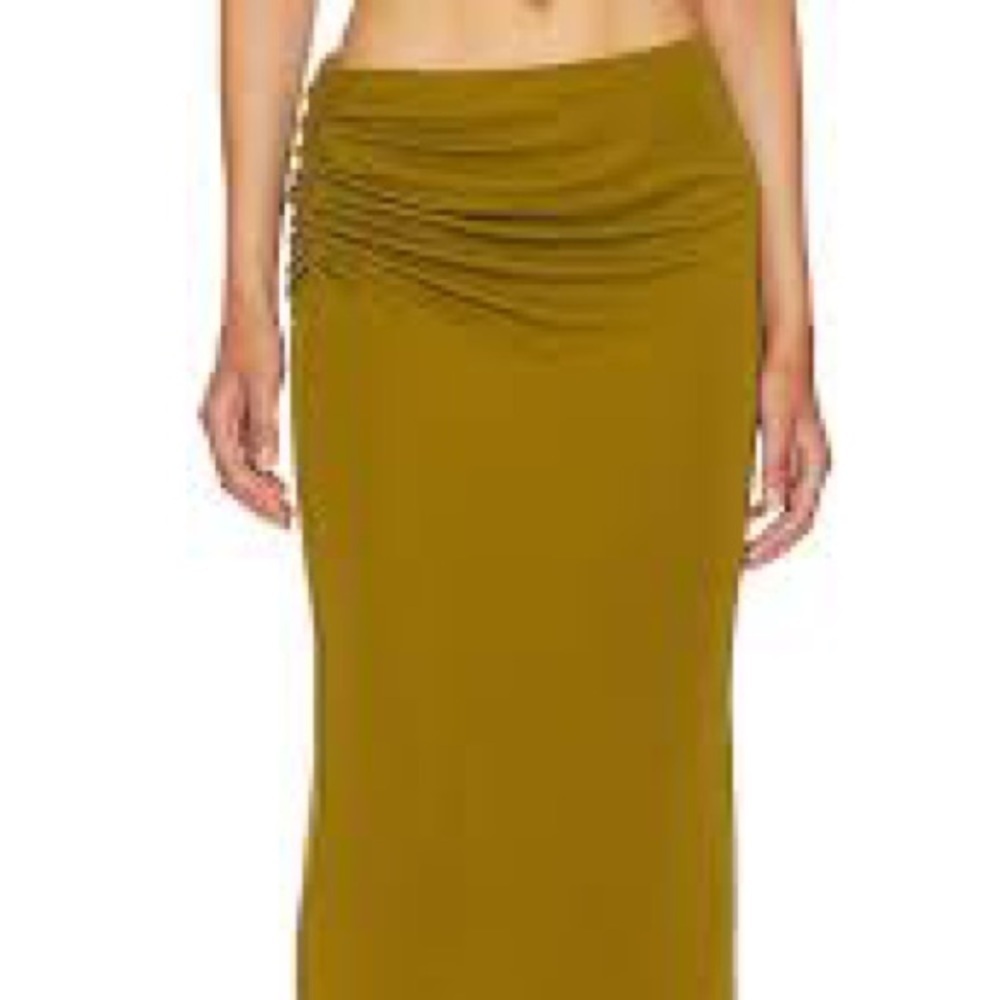 #58 New with tags NBD KIMIA MAXI SKIRT in olive